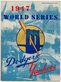 1947 World Series Program Dodgers vs Yankees